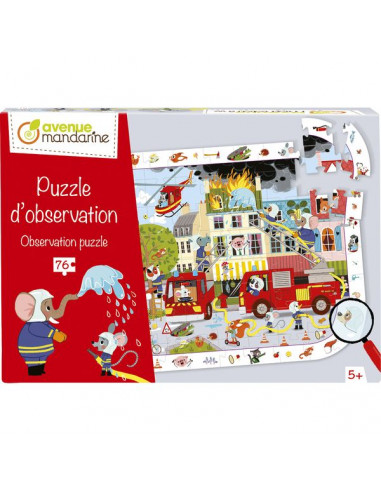 Puzzle d'observation Pompiers -...