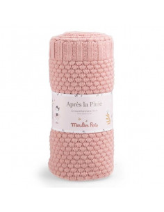 Couverture laine tricotée...