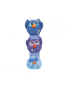 Lettre I bleu en bois -...