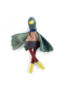 Doudou hochet canard Pomme...