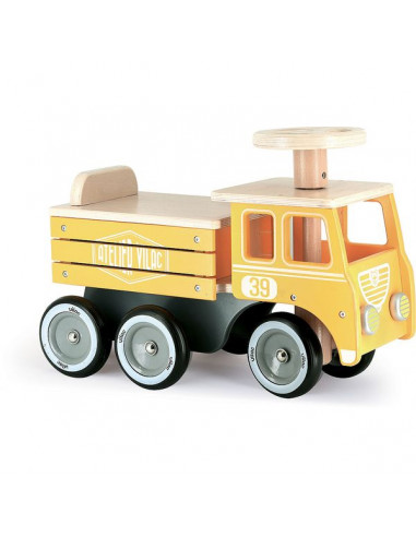 Maquette 3D en bois - Camion de pompier 37 8 cm - La Poste