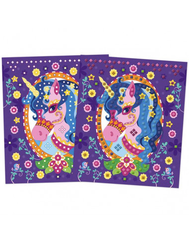 Mosaïque en mousse poneys et licornes... Mosaïque en mousse poneys et licornes...