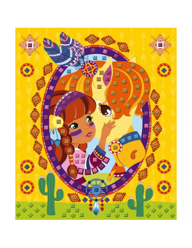 Mosaïque en mousse poneys et licornes... Mosaïque en mousse poneys et licornes...