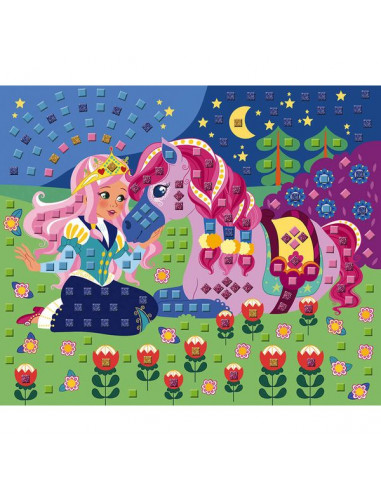 Mosaïque en mousse poneys et licornes... Mosaïque en mousse poneys et licornes...