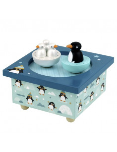 Boite à musique pingouins -...