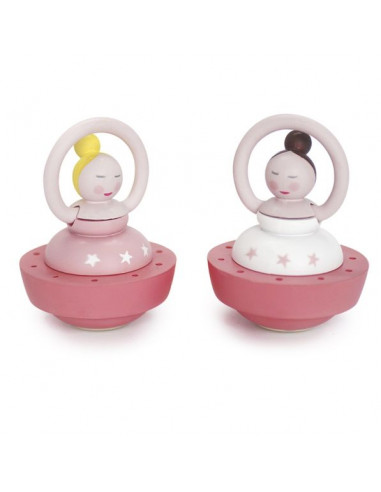 Boite à musique Danceuses rose -... Boite à musique Danceuses rose -...