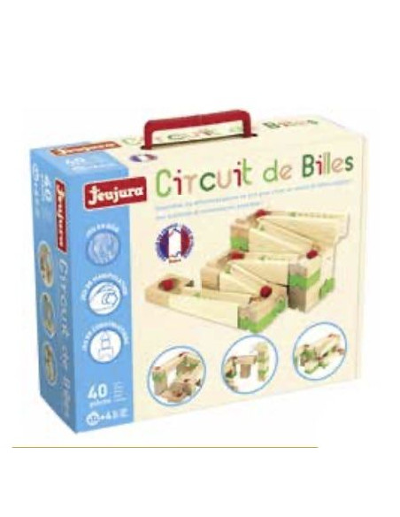 Dames à billes, jeu en bois 100% français · Alortujou