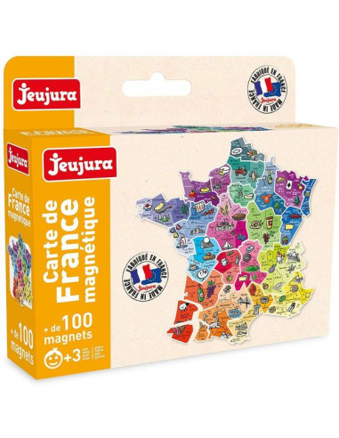 Jeu magnétique bois crazy animaux - tableau et magnets - Djeco