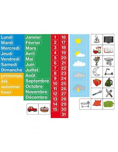 80 magnets calendrier - Jeujura 80 magnets calendrier - Jeujura