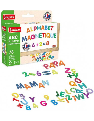 76 magnets ABC et chiffres - Jeujura 76 magnets ABC et chiffres - Jeujura
