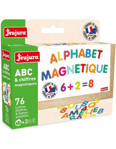 76 magnets ABC et chiffres - Jeujura