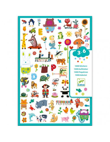 1000 stickers pour les petits - Djeco