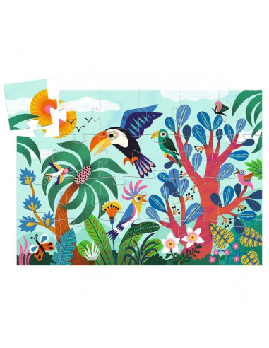 Puzzle 24 pièces Coco le toucan - Djeco Puzzle 24 pièces Coco le toucan - Djeco