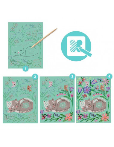 Cartes à gratter Rencontres - Djeco Cartes à gratter Rencontres - Djeco