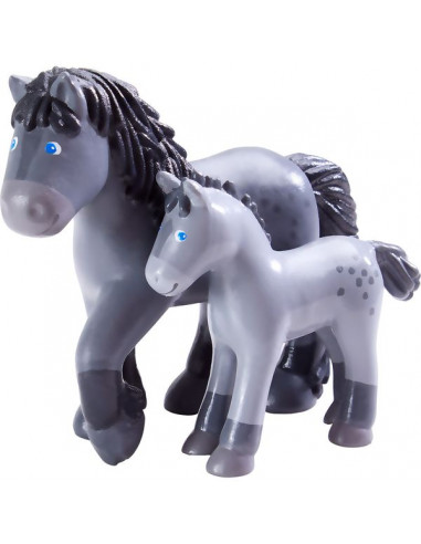 Figurines jument Cassandra et poulain...