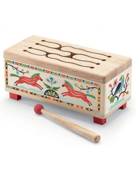 Wooden drum - Djeco - Instrument de musique