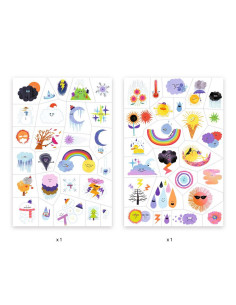 Tatouages Emojis météo - Djeco 2