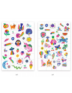 Tatouages Rainbow - Djeco 2