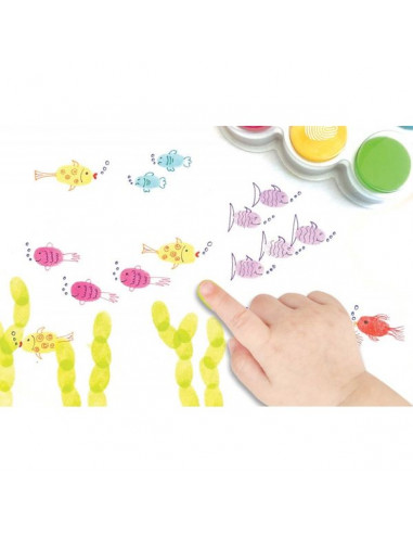 Pack 6 encreurs à doigt - CréaLign' Pack 6 encreurs à doigt - CréaLign'