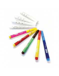 Crayons de couleurs ergonomiques ultra-lavables - Djeco - Polipetitpois