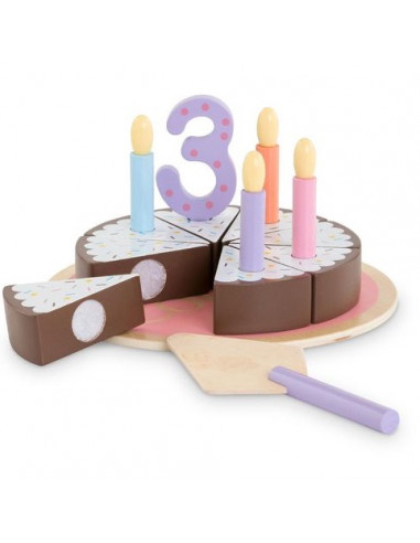 Bougies d'anniversaire étoile pastel - Gateau d'anniversaire