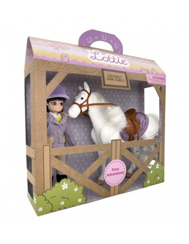 Cheval blanc et poupée Lottie Cheval blanc et poupée Lottie