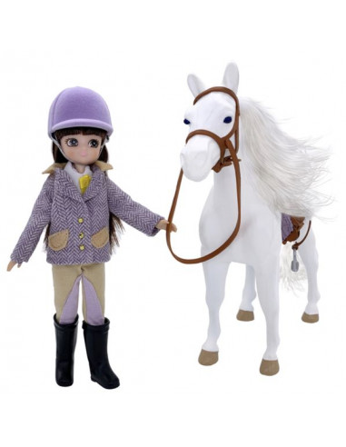 Cheval blanc et poupée Lottie Cheval blanc et poupée Lottie