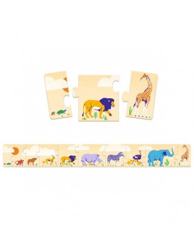 Puzzle frise Petits et grands - Djeco Puzzle frise Petits et grands - Djeco