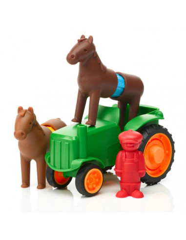 Puzzle cadre 15 pièces - Tracteur à la ferme - Fille ou garçon dès