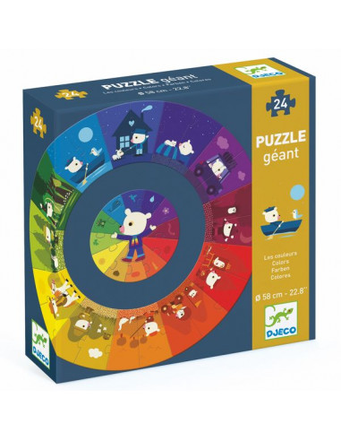 Puzzle géant Les couleurs - Djeco