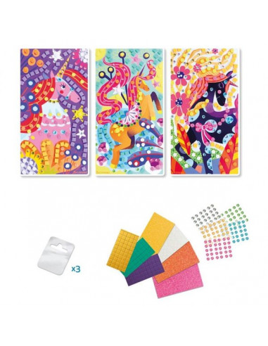 3 mosaïques licornes - Sycomore 3 mosaïques licornes - Sycomore