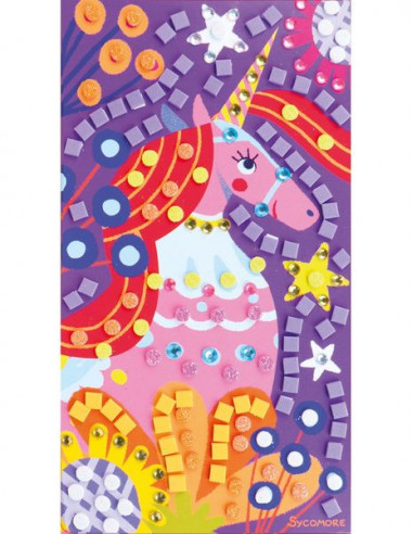 3 mosaïques licornes - Sycomore 3 mosaïques licornes - Sycomore