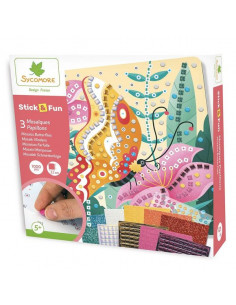 3 mosaïques papillons -...