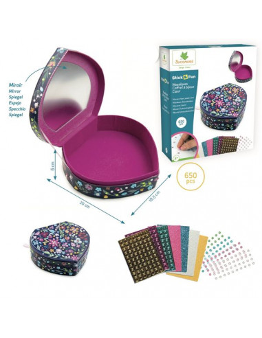 Mosaïques coffret à bijoux coeur -... Mosaïques coffret à bijoux coeur -...