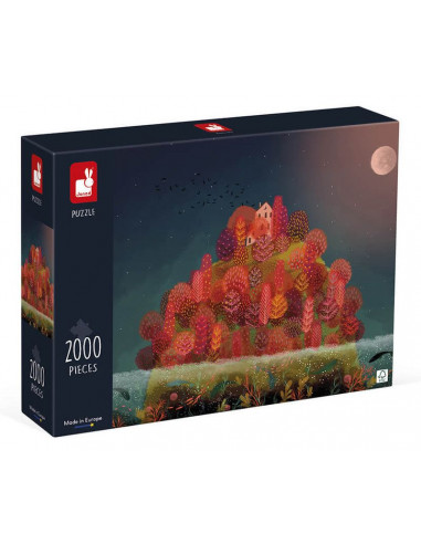Puzzle Automne rouge 2000 pièces - Janod