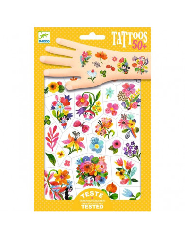 Tatouages Aqua flor - Djeco
