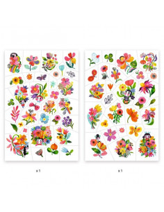 Tatouages Aqua flor - Djeco 2