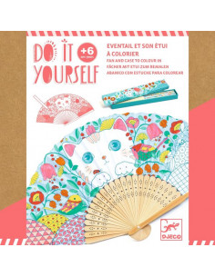 Eventail à colorier Koneko...