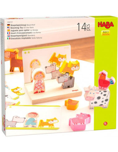 Jeu à empiler 3D à la ferme - Haba