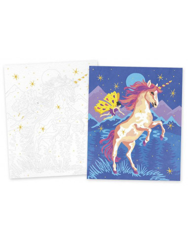 Peinture au numéro licornes - Janod Peinture au numéro licornes - Janod