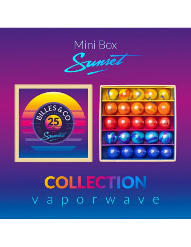 Coffret de 25 billes Sunset - Billes... Coffret de 25 billes Sunset - Billes...