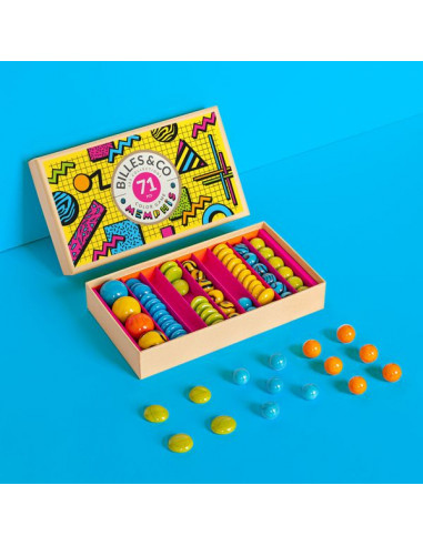 Coffret de 71 billes Memphis - Billes... Coffret de 71 billes Memphis - Billes...