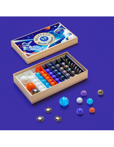 Coffret de 59 billes Space mission -... Coffret de 59 billes Space mission -...