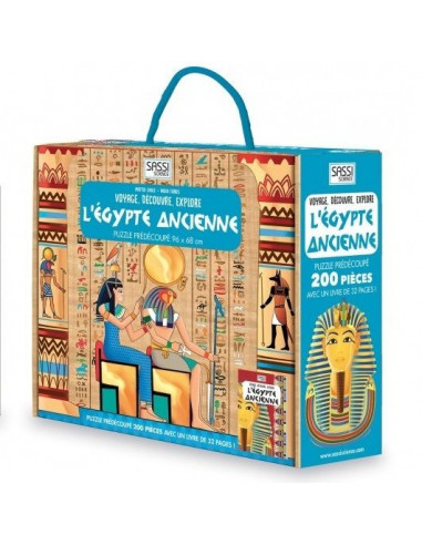 Coffret livre et puzzle Egypte...