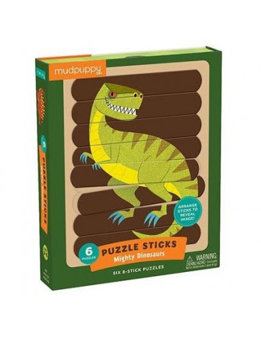 Puzzle sticks dinosaures
