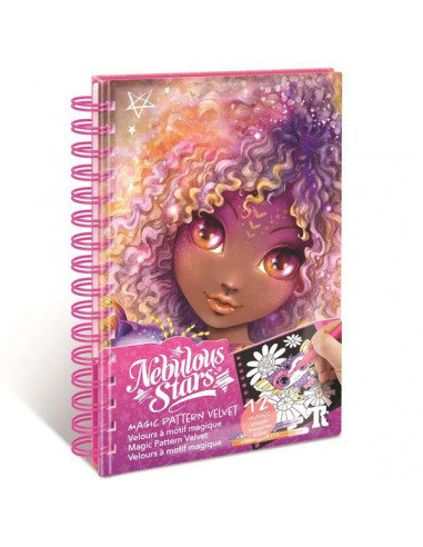 Carnet de coloriage velours -...