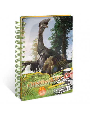 Carnet de coloriage velours dinosaure...