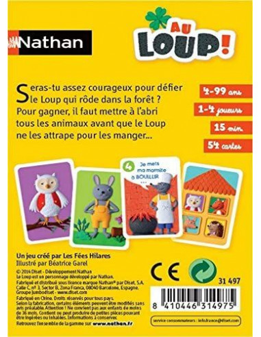 Jeu de cartes au loup - Nathan Jeu de cartes au loup - Nathan