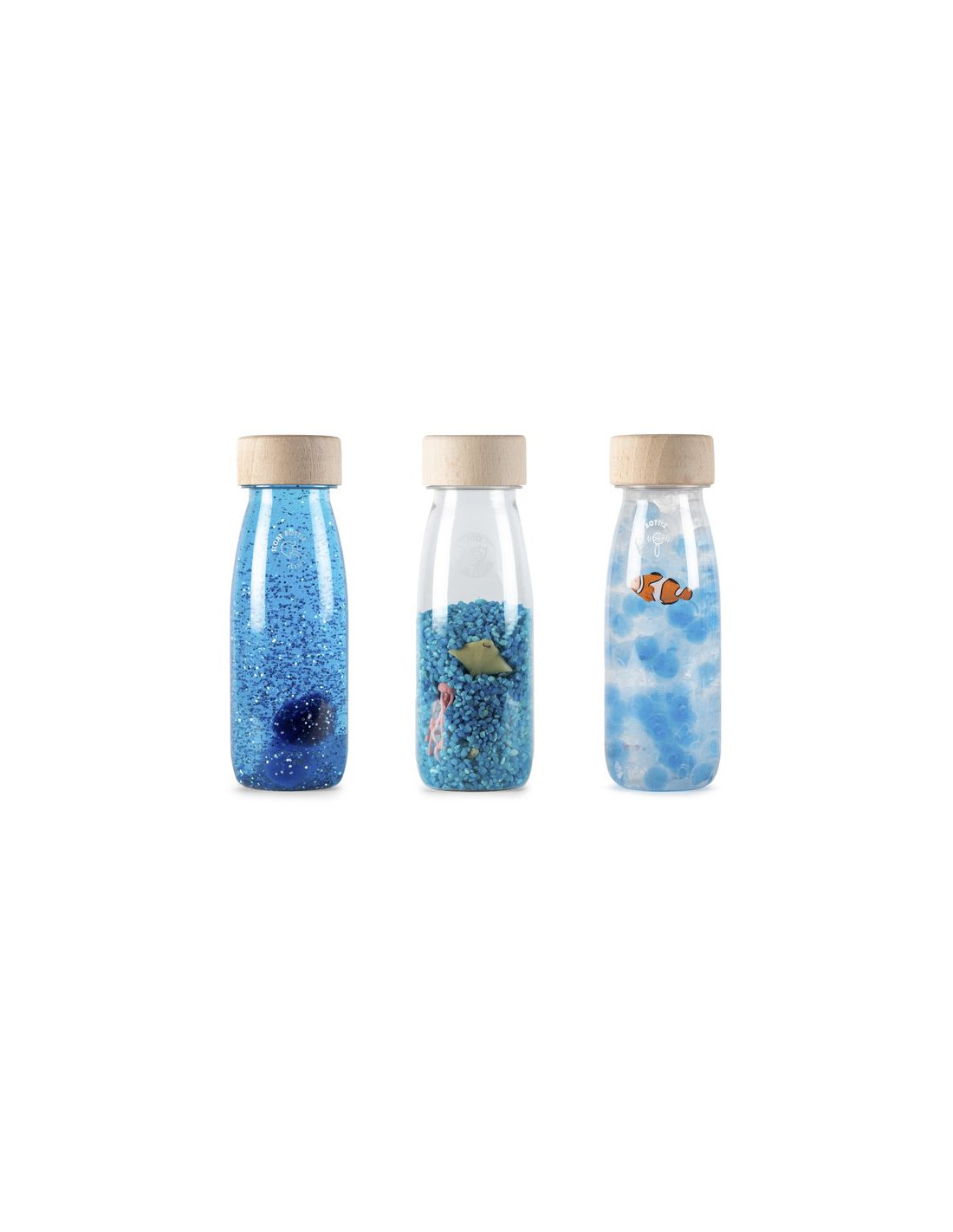 Lot de 3 bouteilles sensorielles Petit Boum Paradise