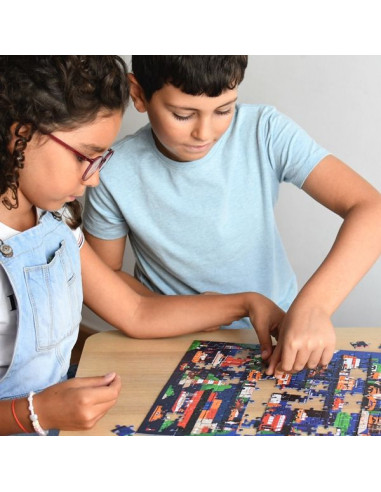 Puzzle Les véhicules 280 pièces - Poppik Puzzle Les véhicules 280 pièces - Poppik